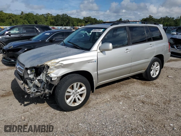 2006 Toyota Highlander Hybrid with VIN JTEDW21A160014092, listed as a Copart auction lot 69843364 with 119,839 mi miles and Salvage Title. Bid and sale history available at carsss.com. Image 1.