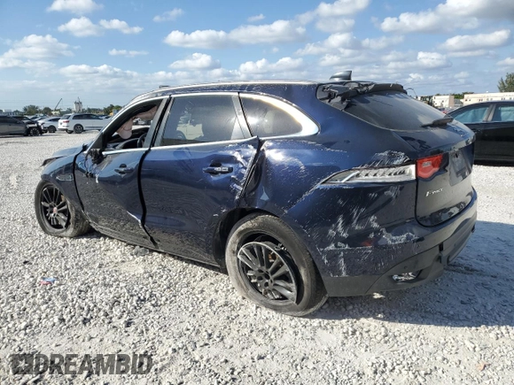 2020 Jaguar F-Pace 25t Prestige with VIN SADCK2FX0LA619322, listed as a Copart auction lot 41691755 with 46,115 mi miles and Non repairable. Bid and sale history available at DreamBid. Image 2.