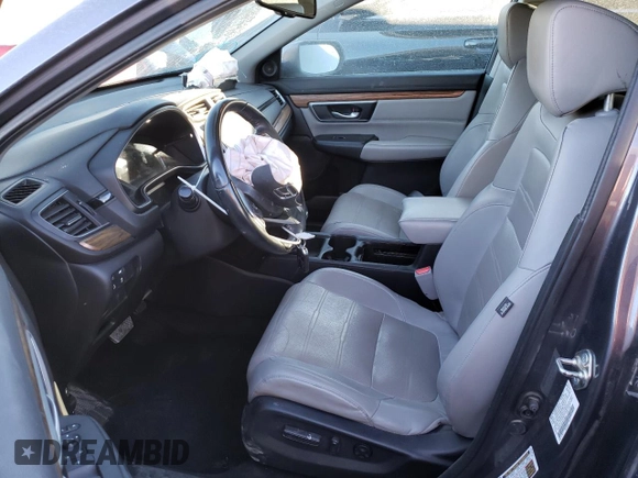 2017 Honda CR-V EX-L with VIN 7FARW1H82HE013842, listed as a Copart auction lot 76129104 with 152,639 mi miles and Salvage Title. Bid and sale history available at carsss.com. Image 7.