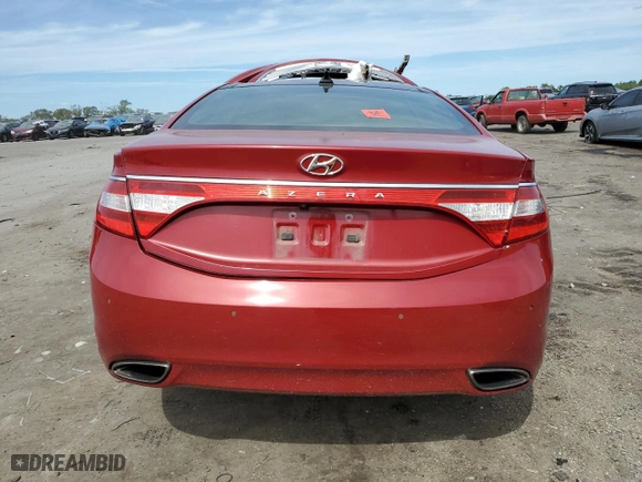 2013 Hyundai Azera with VIN KMHFH4JG3DA311553, listed as a Copart auction lot 70242604 with 0 mi miles and Salvage Title. Bid and sale history available at carsss.com. Image 6.