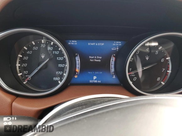 2018 Maserati Levante z VIN ZN661XUA6JX303746, wystawiony jako Copart lot #57876445 z przebiegiem 50 798 mil mil oraz Szkoda całkowita • Salvage title. Historia ofert i sprzedaży dostępna na DreamBid. Obrazek 9.