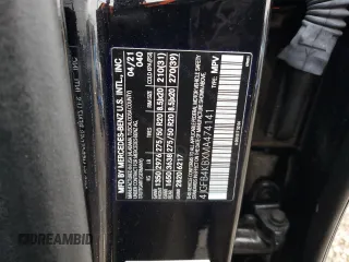 2021 Mercedes-Benz GLE 350 with VIN 4JGFB4KBXMA474141, listed as a Copart auction lot 52713515 with Not provided miles and Salvage title. Bid and sale history available at DreamBid. Image 13.
