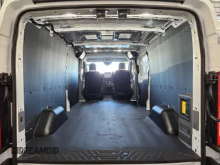 2025 Ford Transit with VIN 1FTBW1YM6SKA12973, listed as a IAAI auction lot 42756120 with 30 mi miles and . Bid and sale history available at DreamBid. Image 2.