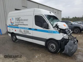 2021 Mercedes-Benz Sprinter Cargo with VIN W1Y4EBHY6MT061393, listed as a Copart auction lot 44793745 with 94,356 mi miles and Non Repairable. Bid and sale history available at carsss.com. Image 4.