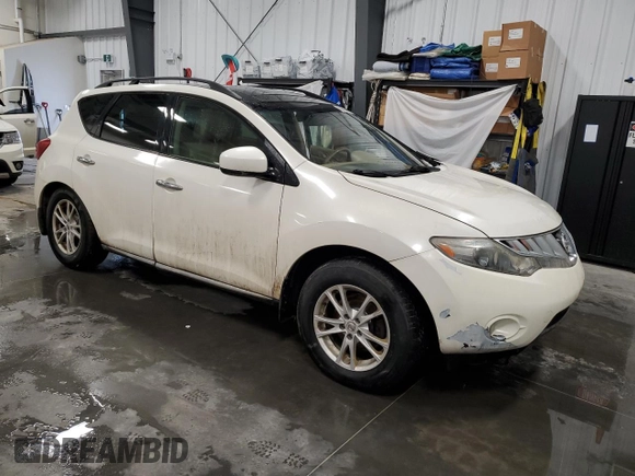 2009 Nissan Murano SL with VIN JN8AZ18W69W138729, listed as a Copart auction lot 45985445 with 210,232 mi miles and Salvage Title. Bid and sale history available at DreamBid. Image 4.