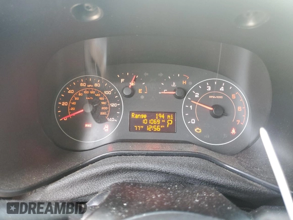 2019 Ram ProMaster City Cargo Tradesman with VIN ZFBHRFAB0K6M88090, listed as a Copart auction lot 52197545 with 101,069 mi miles and Salvage Title. Bid and sale history available at carsss.com. Image 9.