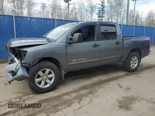 2014 Nissan Titan S with VIN 1N6AA0ECXEN515423, listed as a Copart auction lot 47934505 with 208,900 mi miles and Salvage Title. Bid and sale history available at DreamBid. Image 1.