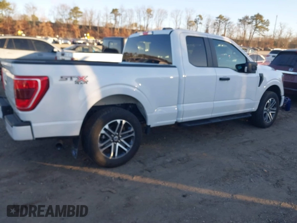 2023 Ford F-150 XL with VIN 1FTEX1EP5PKE55616, listed as a IAAI auction lot 41258148 with 23,303 mi miles and . Bid and sale history available at DreamBid. Image 4.