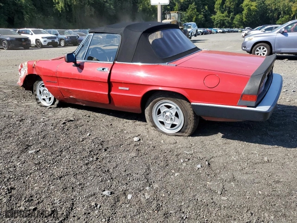 1986 Alfa Romeo Alfa Romeo Veloce with VIN ZARBA5417G1036669, listed as a Copart auction lot 83489434 with 71,219 mi miles and Clean Title. Bid and sale history available at carsss.com. Image 2.