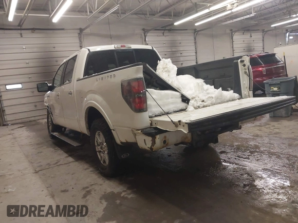 2011 Ford F-150 Lariat with VIN 1FTFW1E64BFA64148, listed as a IAAI auction lot 41508631 with 134,890 mi miles. Bid and sale history available at carsss.com. Image 3.