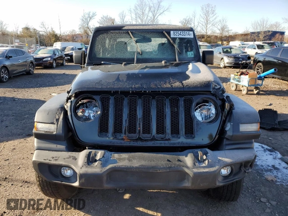 2021 Jeep Wrangler Sport S with VIN 1C4GJXANXMW638080, listed as a Copart auction lot 82543314 with 49,003 mi miles and Salvage Title. Bid and sale history available at DreamBid. Image 5.