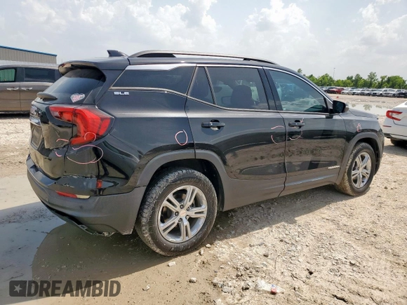 2019 GMC Terrain SLE with VIN 3GKALMEV4KL371695, listed as a Copart auction lot 63413825 with 75,437 mi miles and Salvage title. Bid and sale history available at DreamBid. Image 3.