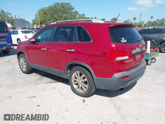 2011 Kia Sorento EX with VIN 5XYKU4A21BG034062, listed as a IAAI auction lot 42157818 with 169,660 mi miles. Bid and sale history available at carsss.com. Image 3.