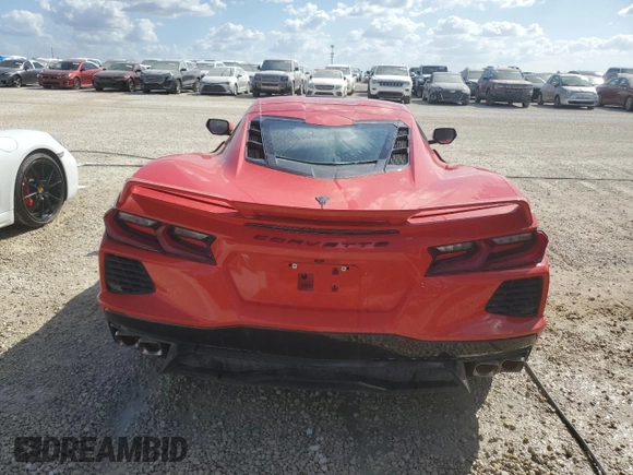 2020 Chevrolet Corvette 1LT with VIN 1G1Y62D44L5105117, listed as a Copart auction lot 74437624 with 0 mi miles and Non Repairable. Bid and sale history available at carsss.com. Image 6.