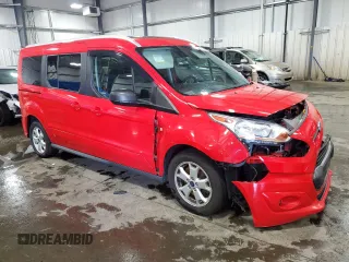 2016 Ford Transit Connect XLT with VIN NM0GE9F7XG1238027, listed as a Copart auction lot 58196335 with 137,144 mi miles and Salvage title. Bid and sale history available at DreamBid. Image 4.
