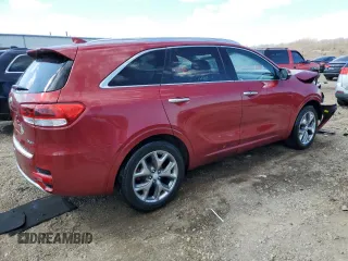 2017 Kia Sorento SX z VIN 5XYPK4A59HG225887, wystawiony jako Copart lot #50325005 z przebiegiem 122 419 mil mil oraz Szkoda całkowita • Salvage title. Historia ofert i sprzedaży dostępna na DreamBid. Obrazek 3.