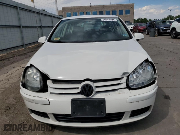 2009 Volkswagen Rabbit S with VIN WVWDB71K79W085935, listed as a Copart auction lot 60697594 with 102,780 mi miles and Salvage title. Bid and sale history available at DreamBid. Image 5.