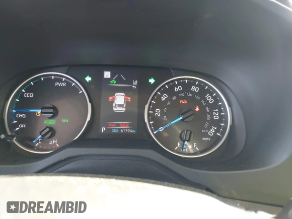 2022 Toyota RAV4 Hybrid XLE with VIN JTMRWRFV9NJ054668, listed as a IAAI auction lot 42606261 with 61,794 mi miles and . Bid and sale history available at DreamBid. Image 7.
