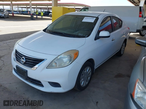 2012 Nissan Versa SV with VIN 3N1CN7AP9CL848021, listed as a IAAI auction lot 42153195 with 155,770 mi miles. Bid and sale history available at carsss.com. Image 2.