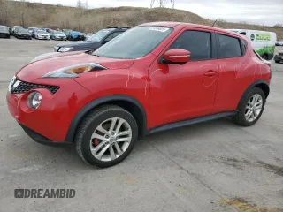 2015 Nissan Juke S with VIN JN8AF5MV0FT551711, listed as a Copart auction lot 51844825 with 57,459 mi miles and Salvage Title. Bid and sale history available at carsss.com. Image 1.
