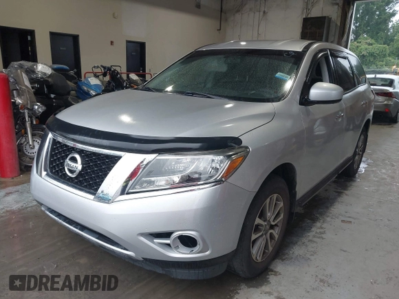 2014 Nissan Pathfinder S z VIN 5N1AR2MN2EC647156, wystawiony jako IAAI lot #42355519 z przebiegiem 120 421 mil mil oraz . Historia ofert i sprzedaży dostępna na DreamBid. Obrazek 2.