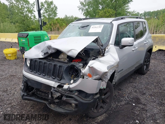 2018 Jeep Renegade Latitude with VIN ZACCJBBB0JPH13481, listed as a IAAI auction lot 42212993 with 76,914 mi miles and . Bid and sale history available at DreamBid. Image 2.
