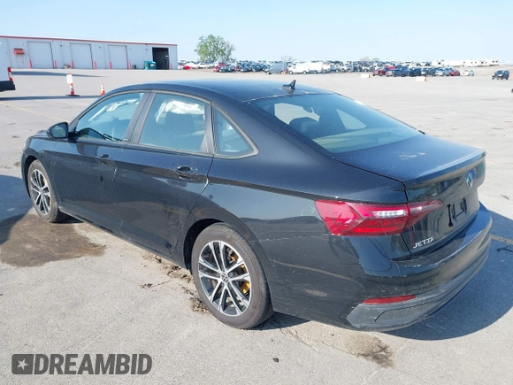2023 Volkswagen Jetta Sport with VIN 3VWBM7BU2PM022530, listed as a IAAI auction lot 42215101 with 7,455 mi miles and . Bid and sale history available at DreamBid. Image 3.