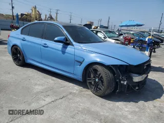 2015 BMW M3 with VIN WBS3C9C52FJ276160, listed as a Copart auction lot 61135805 with 71,708 mi miles and Salvage title. Bid and sale history available at DreamBid. Image 4.