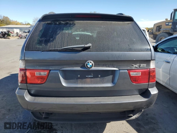 2002 BMW X5 3.0i with VIN 5UXFA53552LP30630, listed as a Copart auction lot 75921764 with 157,669 mi miles and Salvage Title. Bid and sale history available at carsss.com. Image 6.