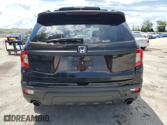 2021 Honda Passport EX-L with VIN 5FNYF7H58MB005187, listed as a Copart auction lot 60414535 with 75,208 mi miles and Salvage title. Bid and sale history available at DreamBid. Image 6.