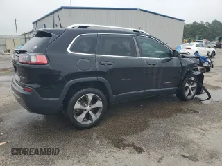 2019 Jeep Cherokee Limited with VIN 1C4PJLDX2KD308318, listed as a Copart auction lot 58499565 with 50,442 mi miles and Salvage title. Bid and sale history available at DreamBid. Image 3.