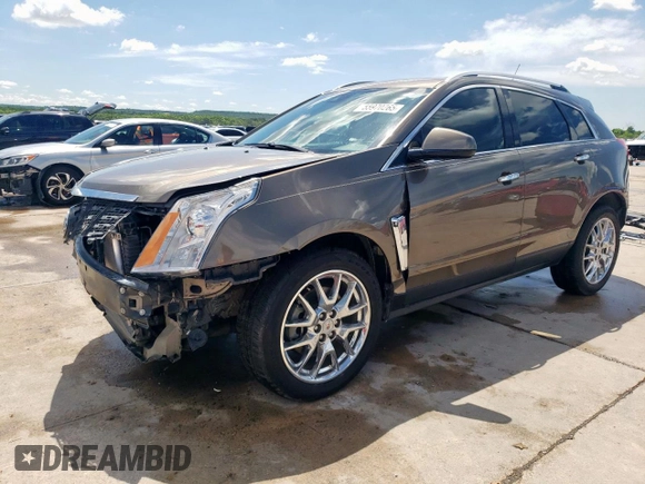 2014 Cadillac SRX Premium Collection with VIN 3GYFNDE33ES567108, listed as a Copart auction lot 55970265 with 97,720 mi miles and Salvage title. Bid and sale history available at DreamBid. Image 1.