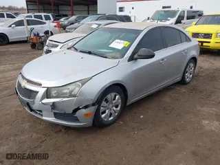 2012 Chevrolet Cruze LS with VIN 1G1PC5SH3C7395835, listed as a IAAI auction lot 41852375 with 166,332 mi miles. Bid and sale history available at carsss.com. Image 2.