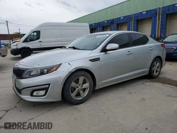 2014 Kia Optima LX z VIN 5XXGM4A72EG316575, wystawiony jako Copart lot #57855895 z przebiegiem 161 221 mil mil oraz Czysty tytuł • Clean title. Historia ofert i sprzedaży dostępna na DreamBid. Obrazek 1.