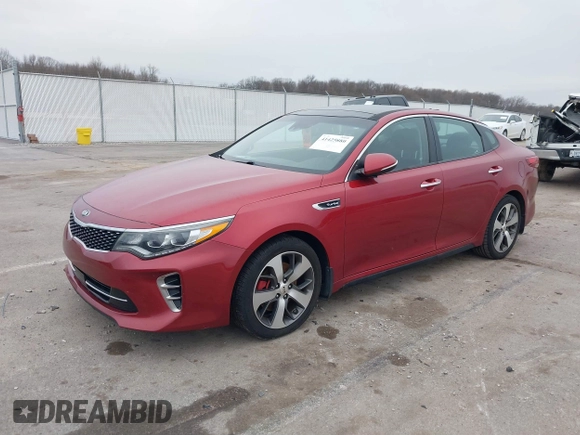 2017 Kia Optima SX z VIN 5XXGW4L24HG141844, wystawiony jako IAAI lot #41425880 z przebiegiem 137 056 mil mil oraz . Historia ofert i sprzedaży dostępna na DreamBid. Obrazek 2.