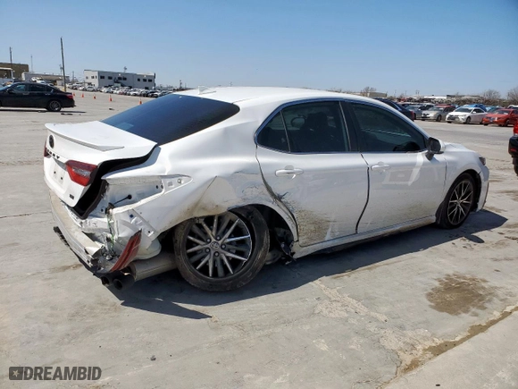 2023 Toyota Camry SE with VIN 4T1G11AK6PU822219, listed as a Copart auction lot 49717385 with 37,155 mi miles and Salvage Title. Bid and sale history available at carsss.com. Image 3.