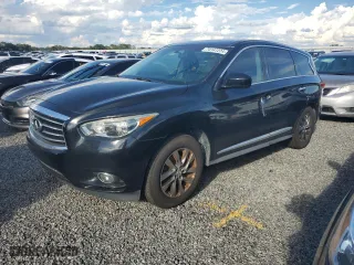2013 Infiniti JX35 with VIN 5N1AL0MM0DC329435, listed as a Copart auction lot 74147224 with 0 mi miles and Salvage Title. Bid and sale history available at carsss.com. Image 1.