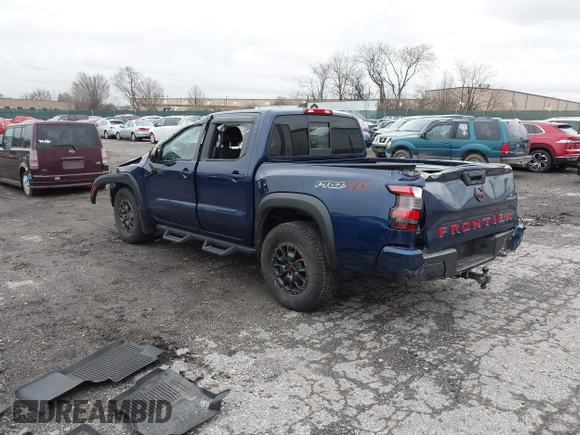 2022 Nissan Frontier S with VIN 1N6ED1EK8NN688329, listed as a IAAI auction lot 41141749 with 18,473 mi miles. Bid and sale history available at carsss.com. Image 3.
