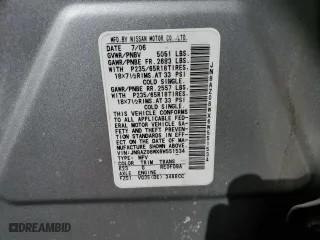 2006 Nissan Murano SL with VIN JN8AZ08WX6W551534, listed as a Copart auction lot 45936245 with 146,611 mi miles and Salvage Title. Bid and sale history available at carsss.com. Image 13.
