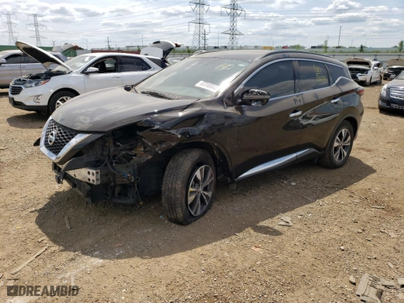 2020 Nissan Murano SV with VIN 5N1AZ2BS8LN141535, listed as a Copart auction lot 41480255 with 70,918 mi miles and Salvage Title. Bid and sale history available at carsss.com. Image 1.