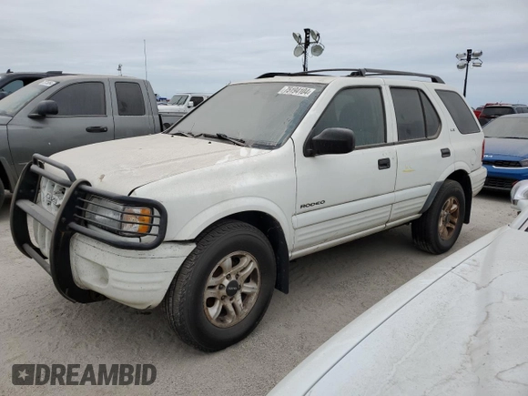 2002 Isuzu Rodeo S with VIN 4S2DM58W324327147, listed as a Copart auction lot 75194104 with Not Provided miles and Salvage Title. Bid and sale history available at DreamBid. Image 1.