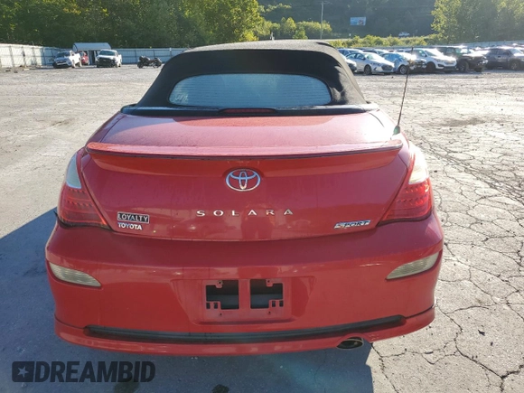 2007 Toyota Solara SE with VIN 4T1FA38P27U120584, listed as a Copart auction lot 70372674 with 152,502 mi miles and Salvage Title. Bid and sale history available at carsss.com. Image 6.