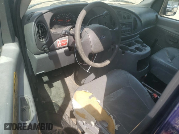 2005 Ford Econoline Cargo with VIN 1FTNE24W15HB22604, listed as a Copart auction lot 52352495 with 227,339 mi miles and Salvage Title. Bid and sale history available at carsss.com. Image 8.