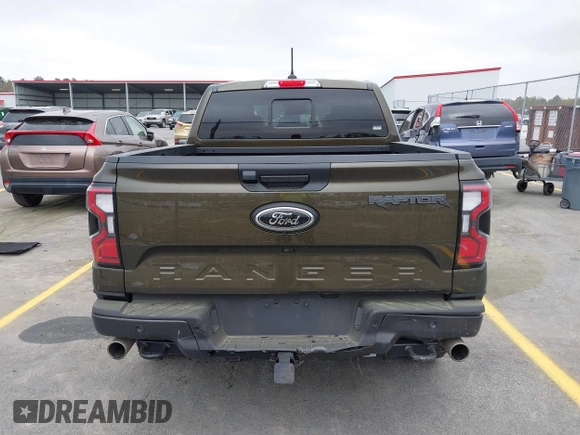 2024 Ford Ranger Raptor with VIN 1FTER4LR6RLE11671, listed as a IAAI auction lot 41821564 with 8,076 mi miles. Bid and sale history available at carsss.com. Image 16.