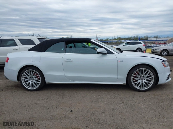 2015 Audi S5 Premium Plus with VIN WAUCGAFH2FN009433, listed as a IAAI auction lot 42034153 with 104,859 mi miles. Bid and sale history available at carsss.com. Image 13.