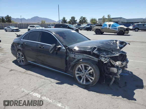 2017 Mercedes-Benz C 300 with VIN 55SWF4JBXHU233055, listed as a Copart auction lot 55277195 with Not provided miles and Salvage title. Bid and sale history available at DreamBid. Image 4.