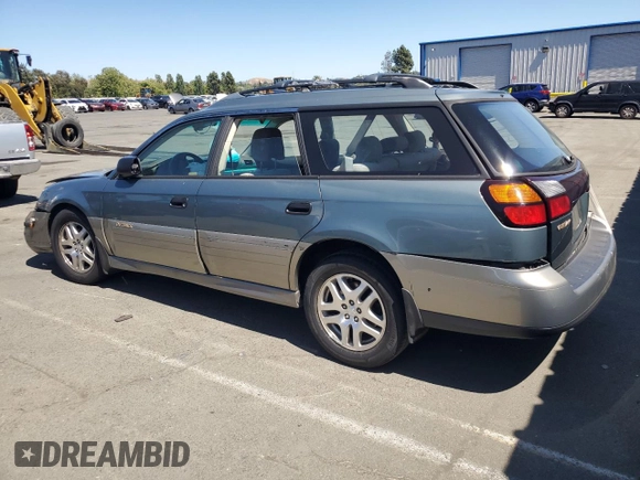 2002 Subaru Legacy Outback with VIN 4S3BH665427633764, listed as a Copart auction lot 57443145 with 210,616 mi miles and Salvage title. Bid and sale history available at DreamBid. Image 2.