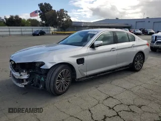 2019 BMW 5 Series 530e with VIN WBAJA9C51KB391807, listed as a Copart auction lot 56065955 with 56,249 mi miles and Salvage title. Bid and sale history available at DreamBid. Image 1.