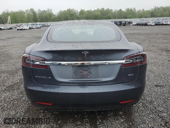 2017 Tesla Model S 100D with VIN 5YJSA1E25HF192230, listed as a Copart auction lot 55298065 with 64,536 mi miles and Salvage Title. Bid and sale history available at DreamBid. Image 6.