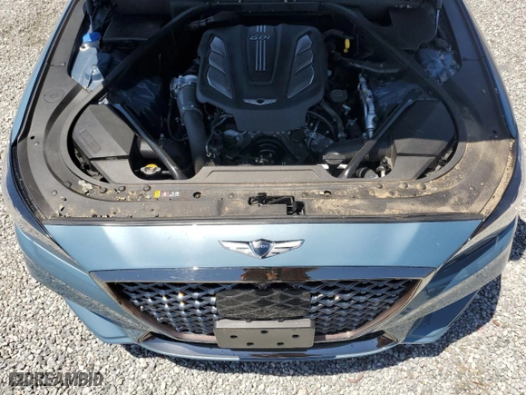 2018 Genesis G80 3.3T Sport with VIN KMHGN4JB8JU226624, listed as a Copart auction lot 66974224 with 67,392 mi miles and Salvage Title. Bid and sale history available at carsss.com. Image 12.